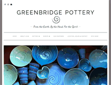 Tablet Screenshot of greenbridgepottery.com